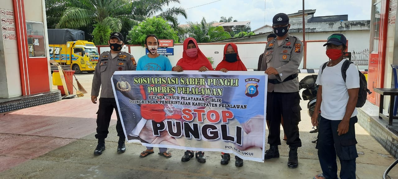 Polsek Ukui Konsisten Lakukan Sosialisasi Saber Pungli 