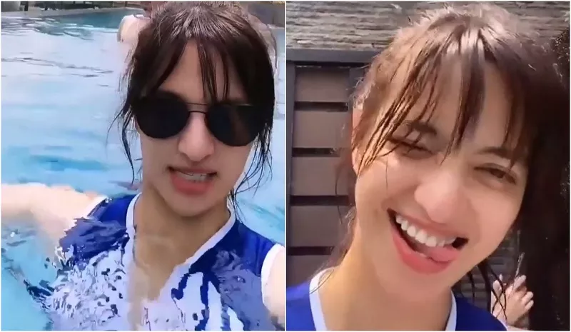 Nia Ramadhani Basah-basahan Pakai Baju Renang, Senyumnya Nggak Nahan!