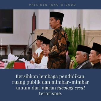 Jokowi: Bersihkan Lembaga Pendidikan dari Ideologi Sesat Terorisme