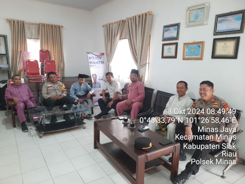 Polsek Minas Sampaikan Pesan Pemilu Damai dalam Silaturahmi Kamtibmas Sambut Pilkada 2024