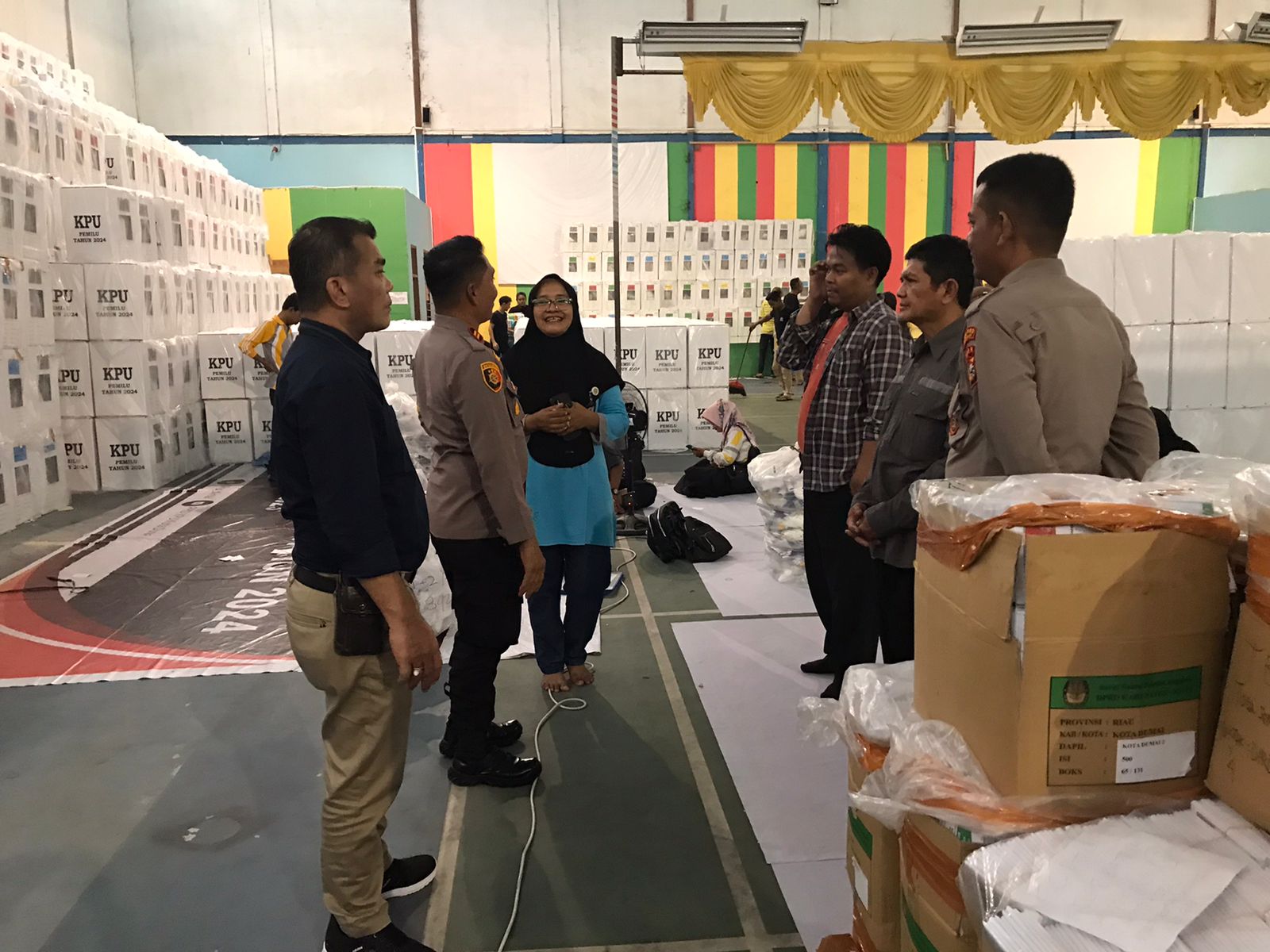 Logistik Pemilu 2024 di Dumai Kota Siap Didistribusikan
