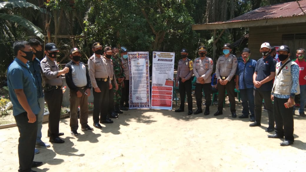 Bersama TNI dan Bawaslu, Polsek Bandar Sei Kijang Lakukan Pengamanan Kampanye