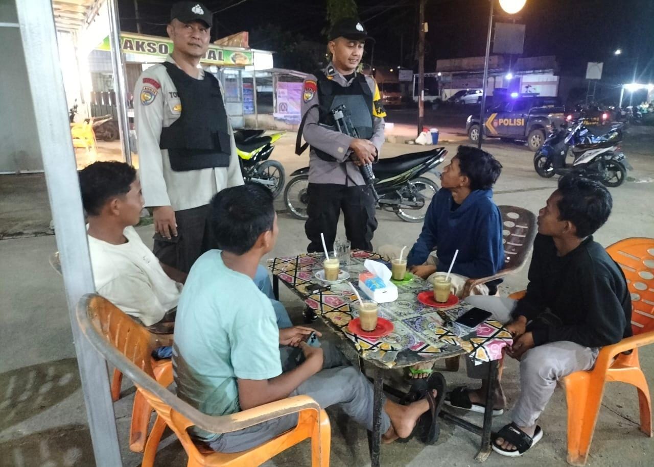 Jaga Stabilitas Pilkada Polsek Ukui Patroli Blue Light Kring Serse