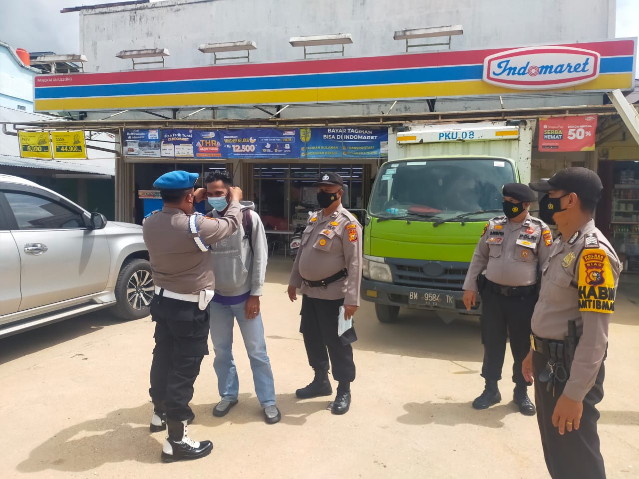 Kapolsek Pangkalan Lesung Imbau Masyarakat Terapkan Prokes 