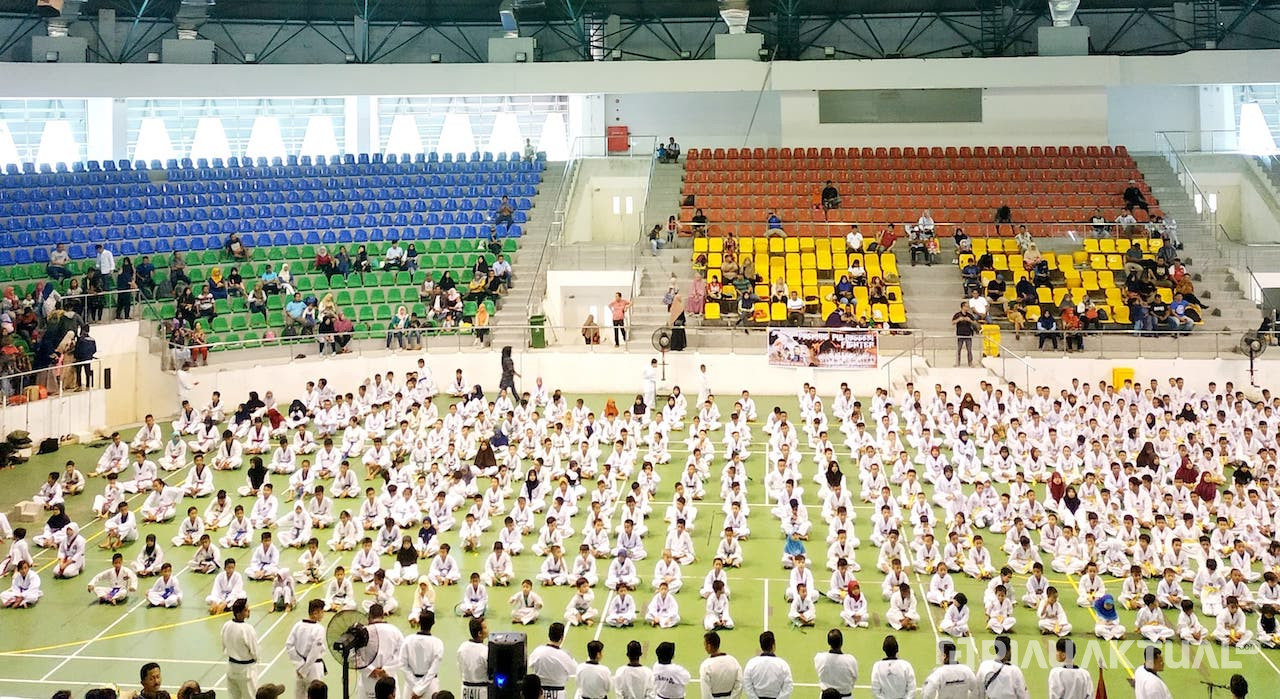 Ribuan Atlet Ikuti Ujian Kenaikan Tingkat Taekwondo Pekanbaru