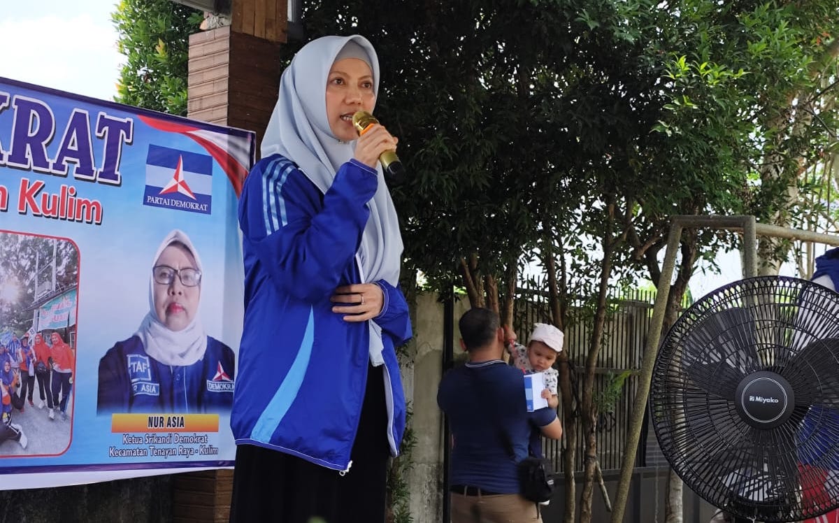 Pererat Silaturahmi, Hj Sulastri Ajak Srikandi Demokrat Menangkan Pasangan AMAn di Pilwako Pekanbaru