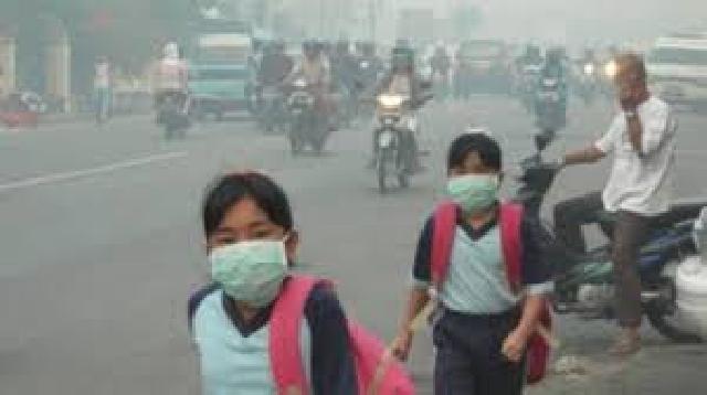 Dumai Mulai Diselimuti Kabut Asap