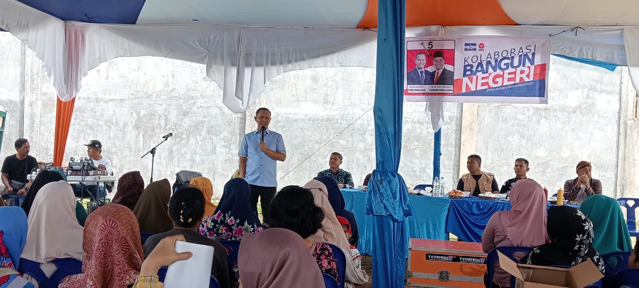 Agung Nugroho Sapa Warga Kelurahan Umban Sari, Rumbai