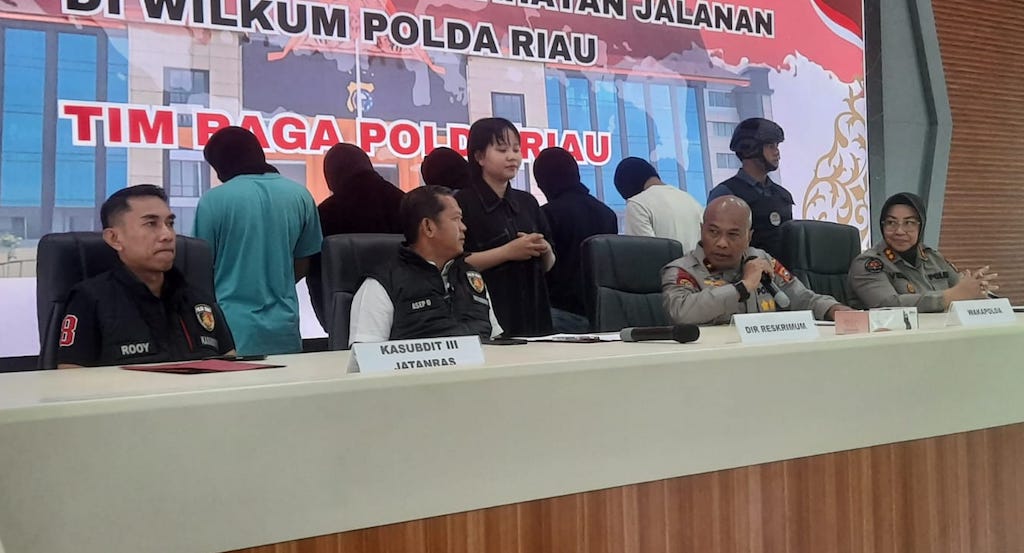 Tim RAGA Polda Riau Amankan 8 Remaja Terkait Video Viral Dugaan Begal di Pekanbaru