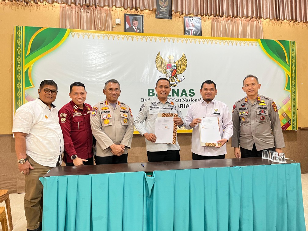 Gandeng Polda dan Pusdiklat PT RPS, Baznas Riau Teken MoU Pelatihan Satpam