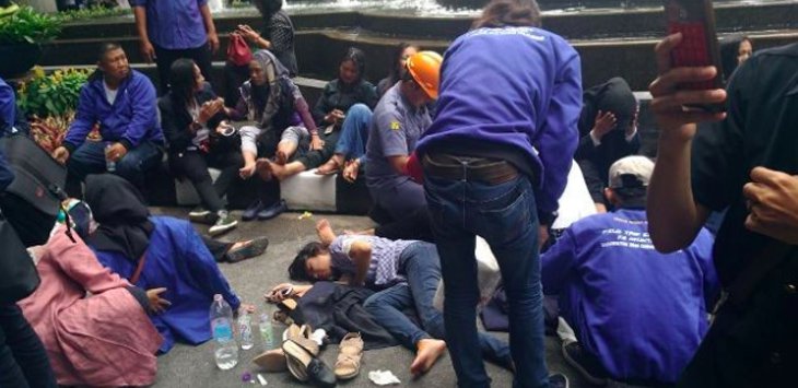 Ngeri ! Ini Rekaman CCTV Detik-detik Robohnya Gedung BEI, Jumlah Korban 72 Orang Luka