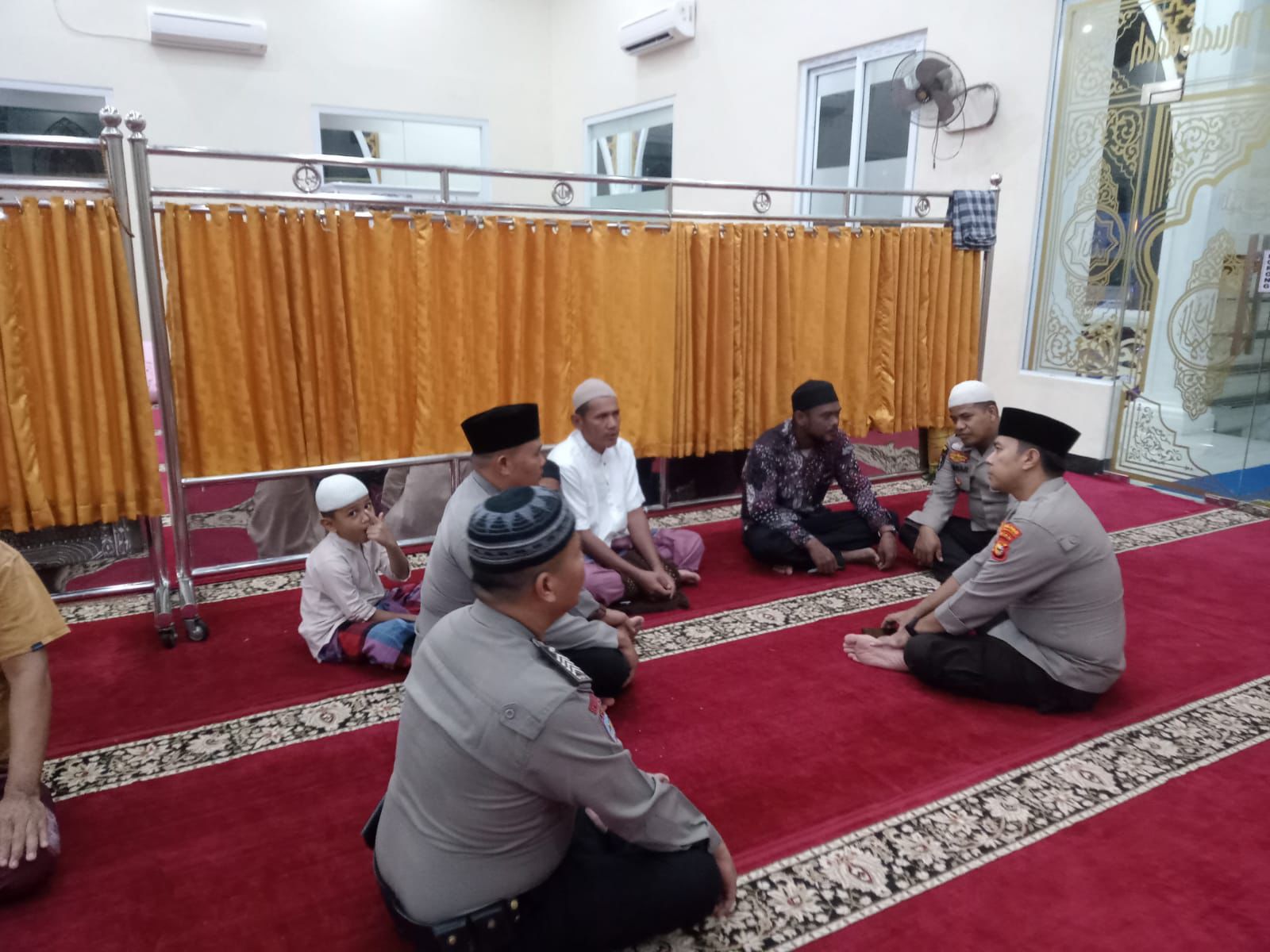 Polsek Kabun Laksanakan Giat Preemtif dan Cooling System di Masjid Al-Muawanah