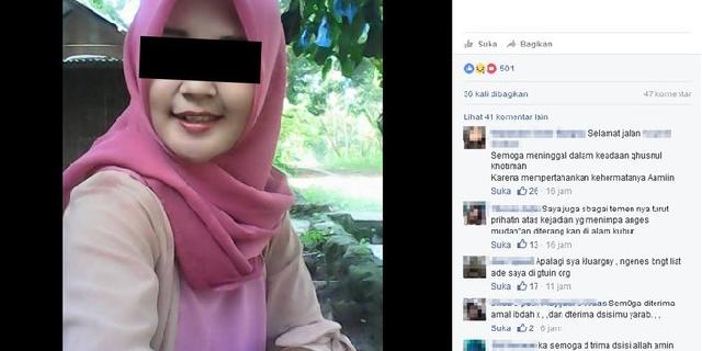 Akun Facebook Angisti banjir ucapan duka