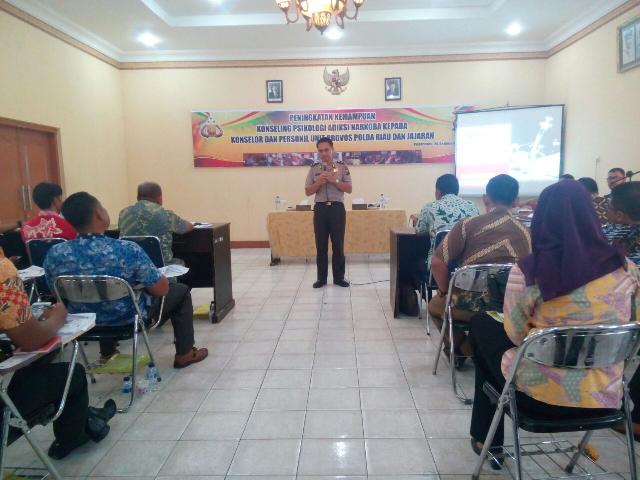 Polda Riau Adakan Pelatihan Konseling Psikologi Adiksi Narkoba