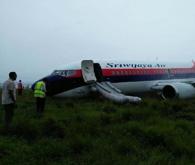 Imbas Cuaca Buruk, Sriwijaya Tergelincir