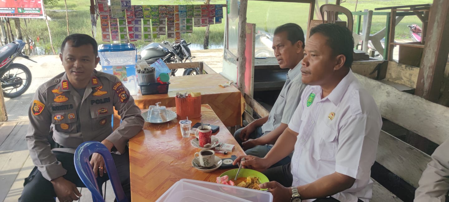 Kapolsek Mandah Ajak Masyarakat Pulau Cawan Sukseskan Pemilu Damai 2024