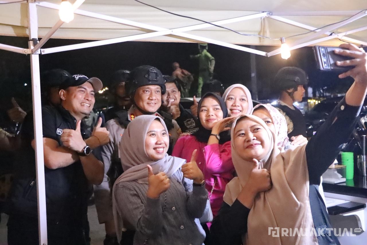 Kapolres Rohil Pimpin Patroli Tim RAGA, Sapu Bersih Premanisme dan Geng Motor