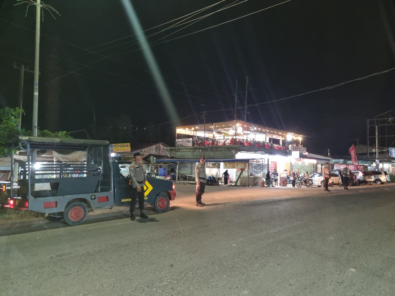 Patroli Blue Light di Bangko Pusako: Antisipasi Kemacetan, Laka Lantas, dan Curas di Titik Rawan