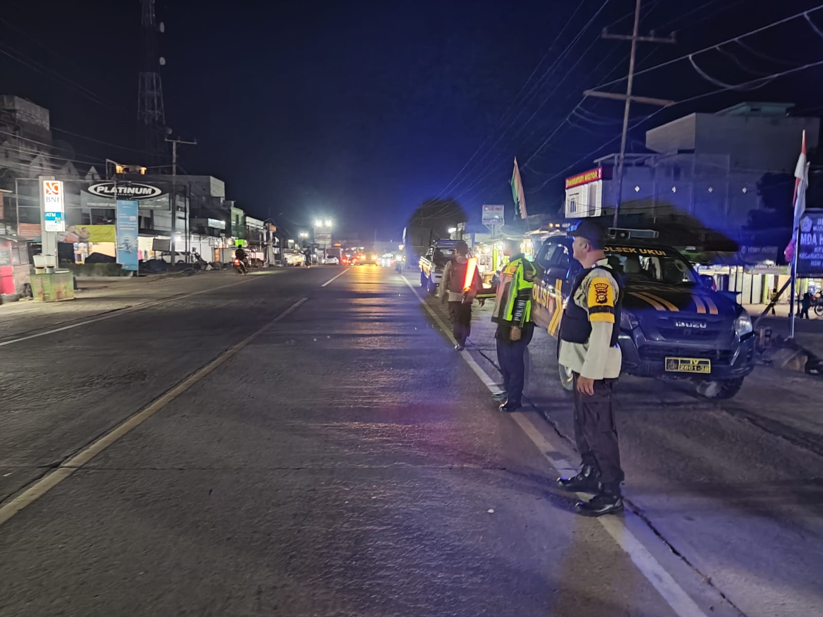 Polsek Ukui dan TNI Amankan Pelantikan Presiden dan Kampanye Pilkada