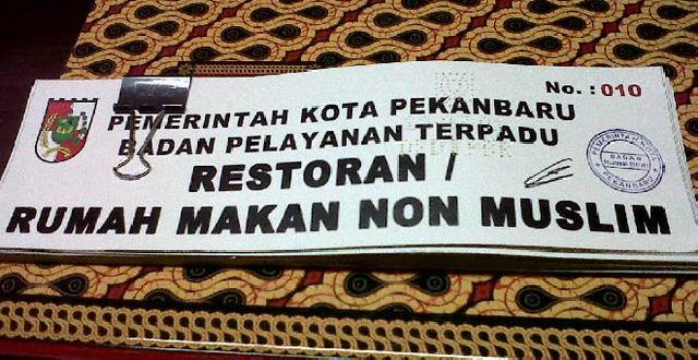 Sepekan Ramadhan, 105 Izin Rumah Makan Non Muslim Yang Dikeluarkan BPTPM