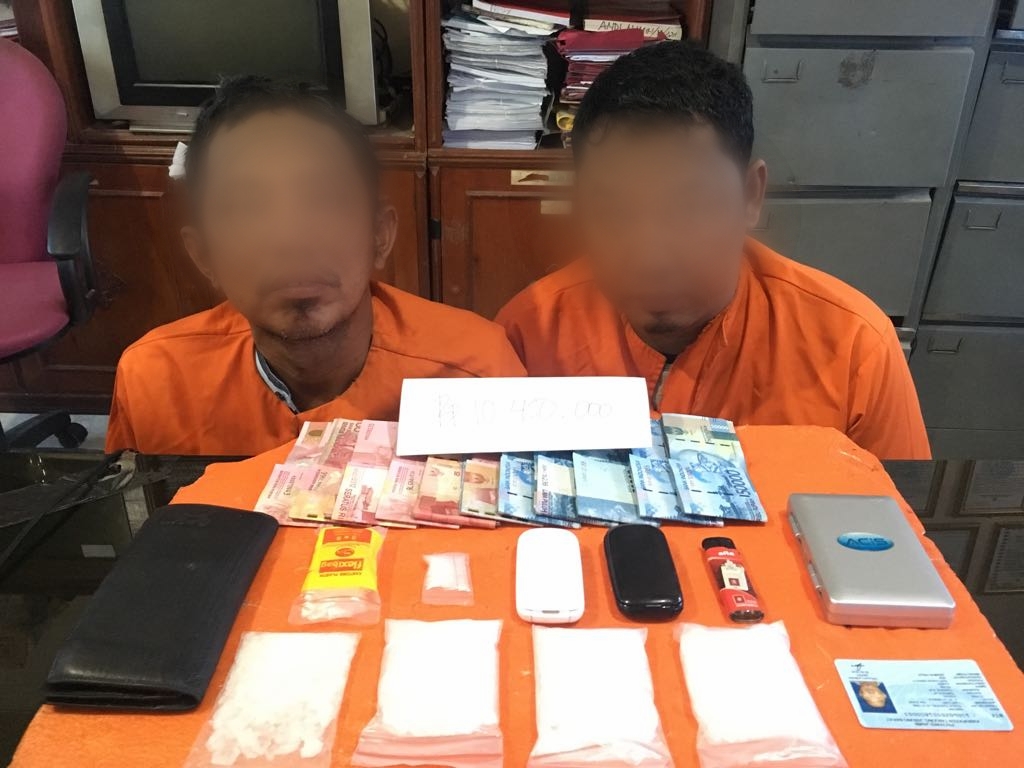 Edar Narkoba, Dua Warga Tembilahan Dibekuk Polres Inhil