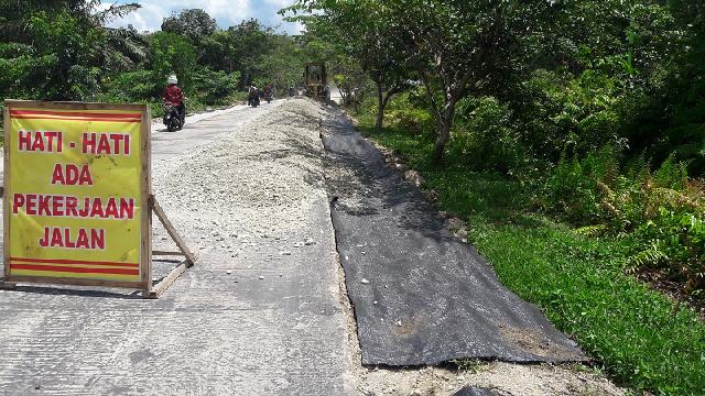 Peningkatan Jalan Bengkalis Prapat Dikerjakan tidak Sesuai Metode Kontrak