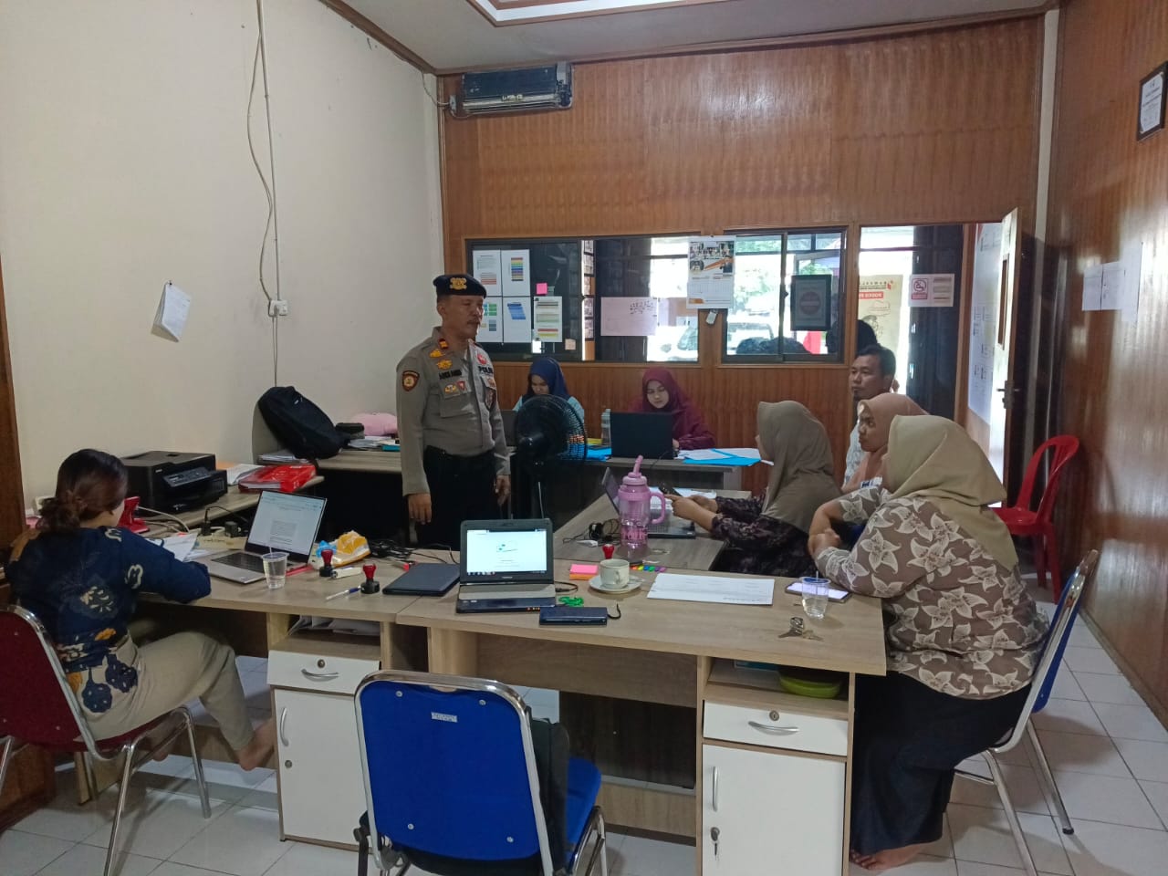 Kapolsek Minas Berhasil Sosialisasikan Harkamtibmas di SMPN 03 Minas