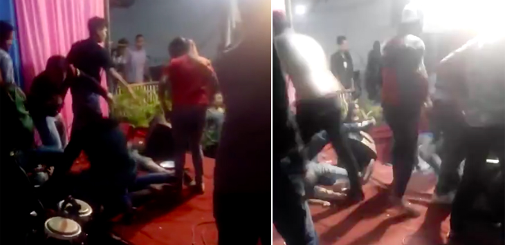 Ngeri ! Ini Video Mantan Pacar Ngamuk di Pesta Pernikahan, “Woi Jancok Lawan Aku”