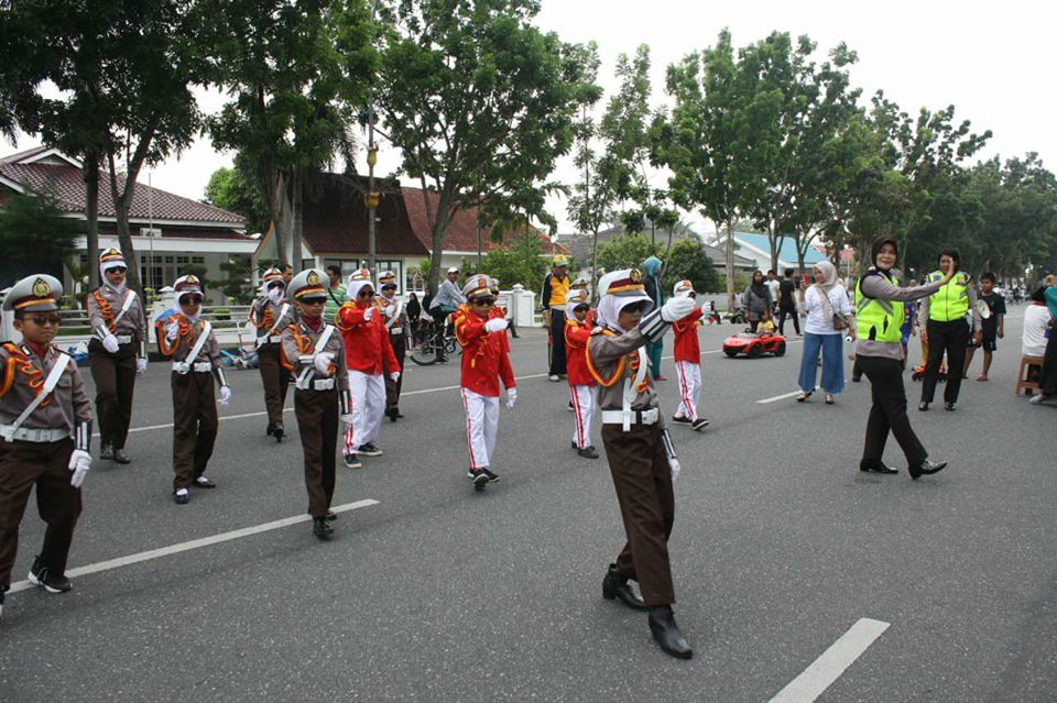 Polisi Cilik Ikut Sosialisasikan Operasi Patuh ke Masyarakat