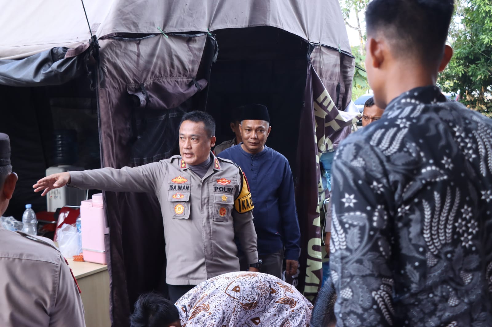 Kapolres Rokan Hilir Ajak Warga Bagan Siapi-api Bersatu Jaga Kondusifitas Pilkada 2024