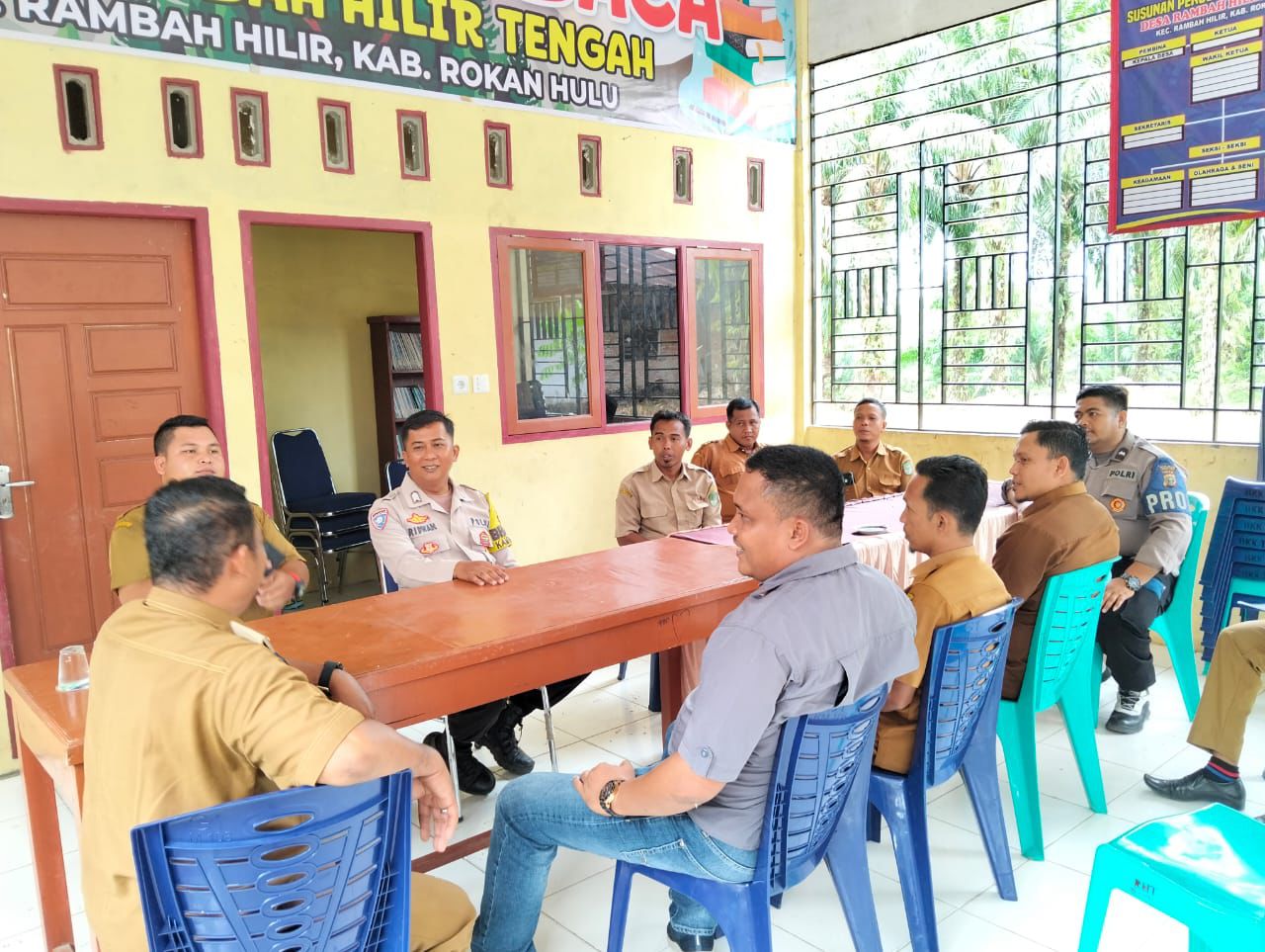 Polsek Rambah Hilir Gelar Cooling System untuk Wujudkan Pilkada Damai dan Kondusif di Rohul