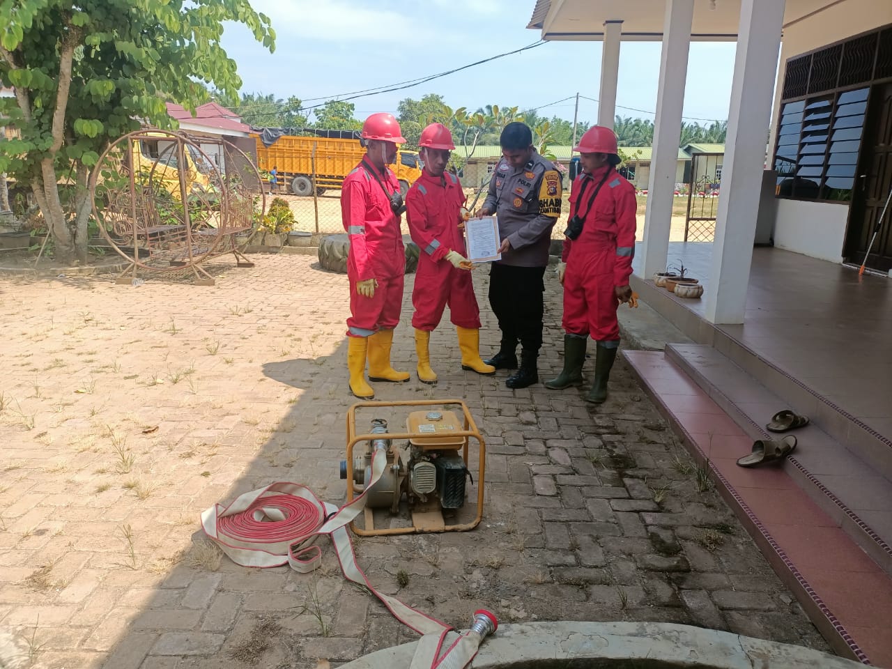 Polsek Tapung Imbau Larang Bakar Lahan dan Sosialisasi Pilkada Damai