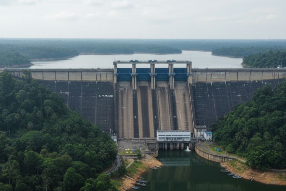 Elevasi Waduk PLTA Koto Panjang Minggu Pagi Mencapai 80.72 MDPL