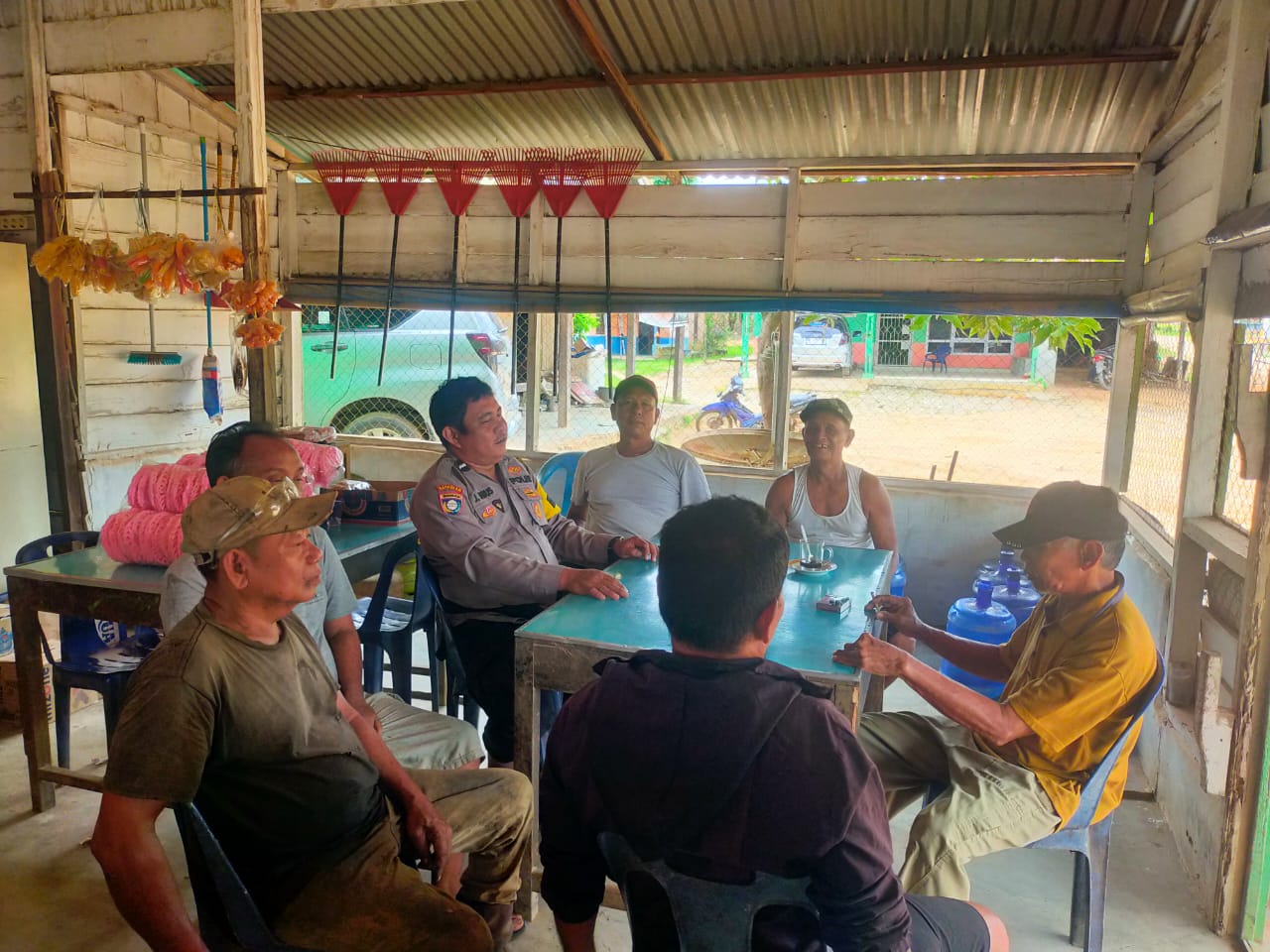 Bhabinkamtibmas Polsek Bangko Pusako Gelar Kegiatan Cooling System untuk Pilkada Damai 2024