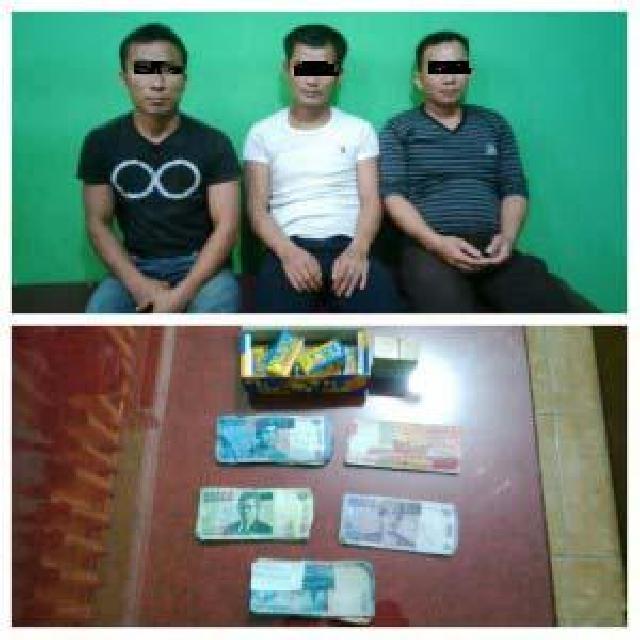 Sedang Asik Berjudi, Tiga Pria Diringkus Polisi