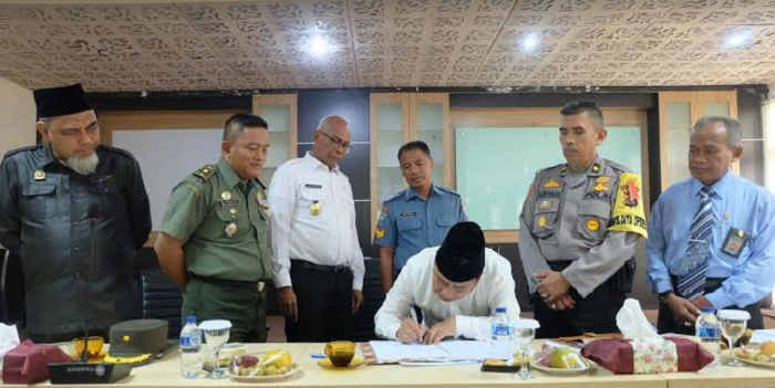 Tolak Aksi Teror Pemkab Inhil dan Forkopimda Nyatakan Sikap Bersama