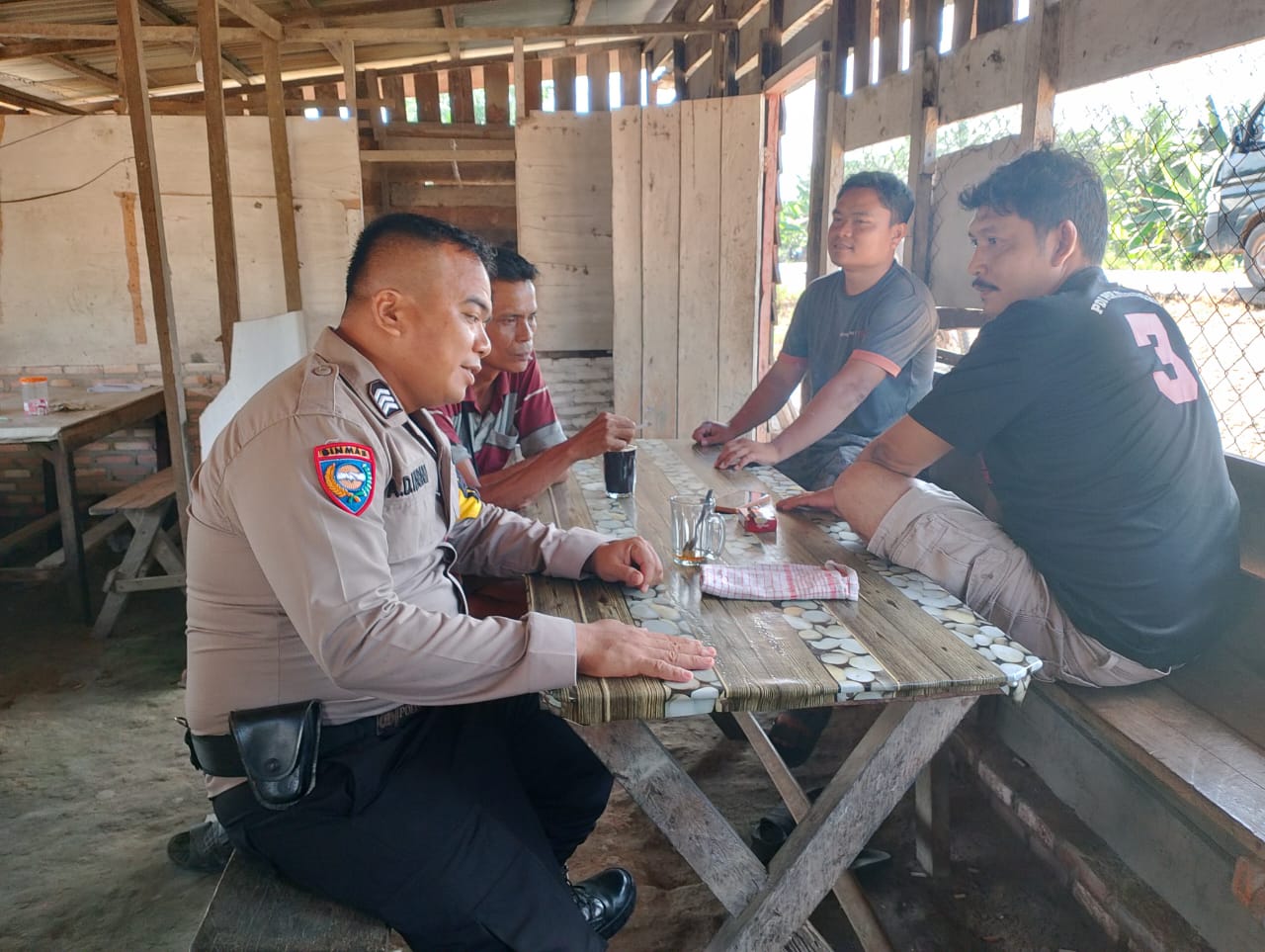 Kapolsek Rimba Melintang Tegaskan Pentingnya Kerukunan Pasca Pilkada Serentak 2024