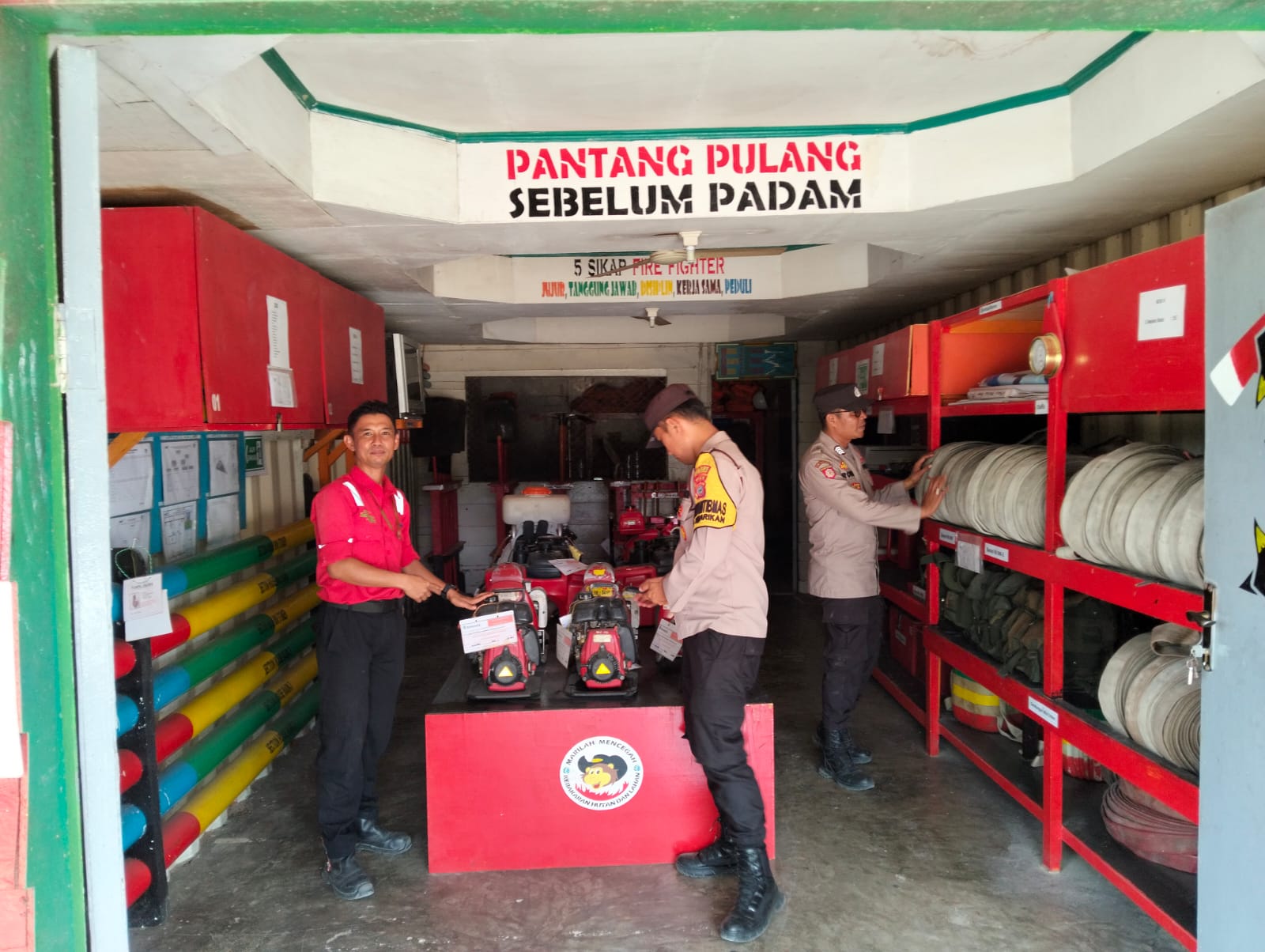 Polsek Langgam dan PT.RAPP Jaga Kesiagaan Hadapi Karhutla Jelang Pilkada