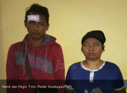 Dibakar Cemburu, Istri Kepruk Suami Gunakan Paving