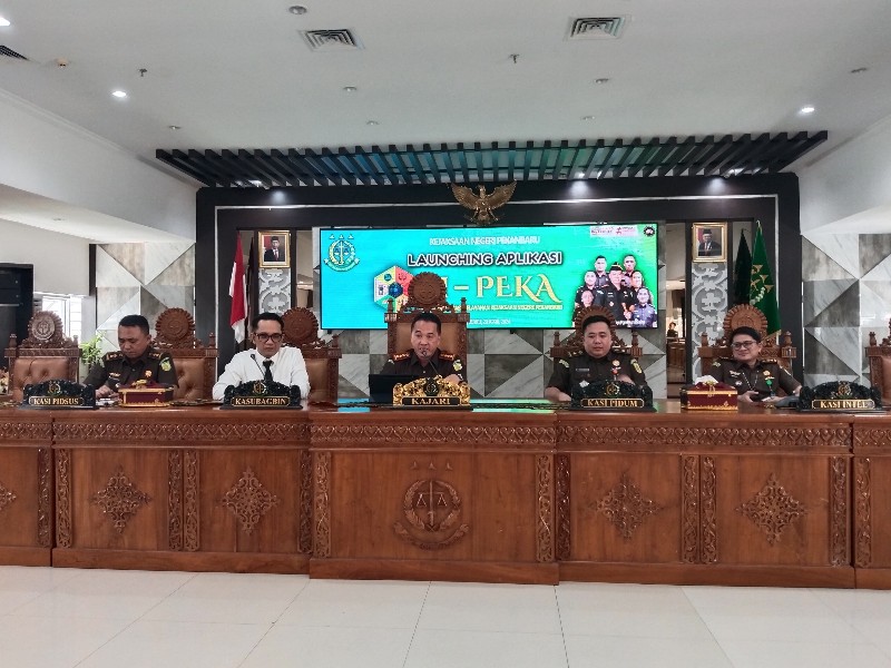 Kejari Pekanbaru Launching Aplikasi SI PEKA Untuk Permudah Masyarakat