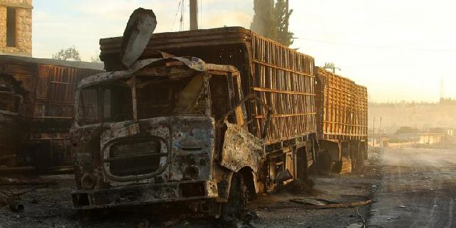 Rusia dan AS Saling Tuding Terkait Serangan Udara atas Konvoi Truk Bantuan