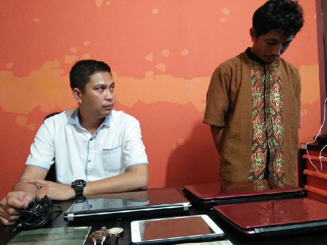 Tidak butuh waktu lama, polsek limapuluh Pekanbaru ungkap pelaku Curat