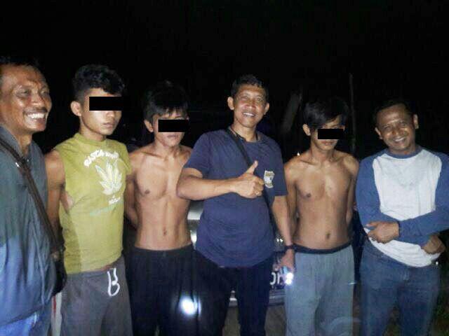 Polres Kampar Ringkus Tiga Tahanan Polsek yang Kabur
