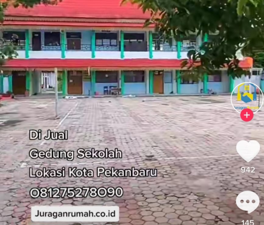 Viral Bangunan Sekolah Dijual, Begini Penjelasan Disdik Pekanbaru