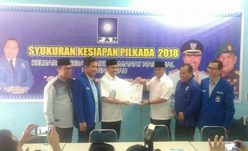 Hadir di Acara Syukuran PAN, Jon Erizal : Bersama Syamsuar-Edy Riau Lebih Baik