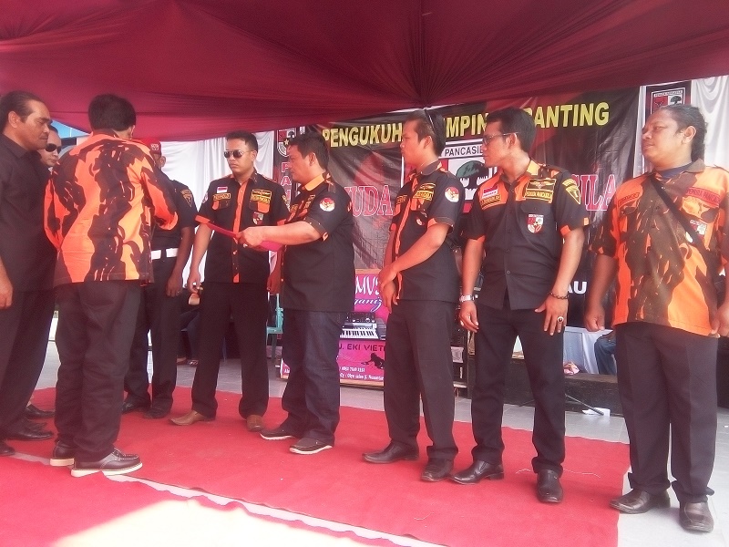 Pengukuhan Pimpinan Ranting Pemuda Pancasila Air Jamban Bengkalis