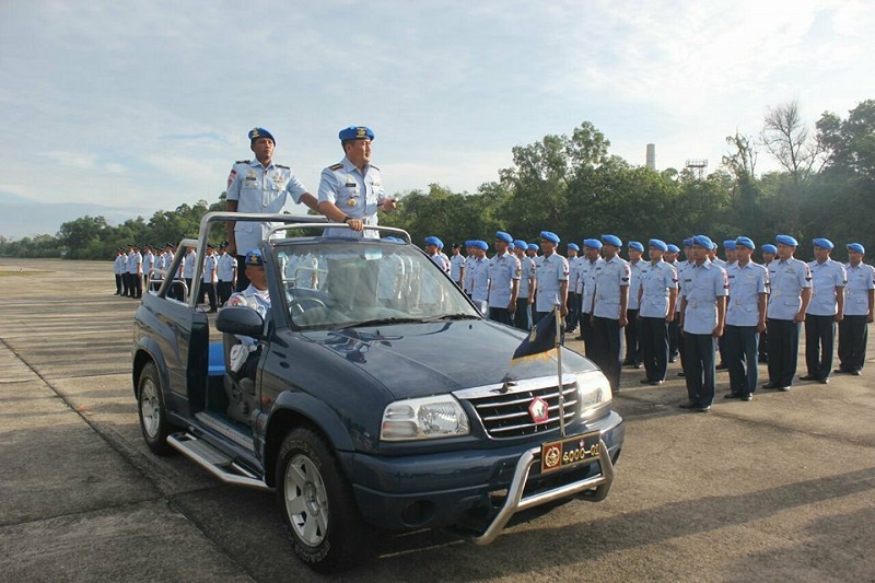 Upacara HUT POM AU Berlangsung Khidmad Di Lanud Rsn Pekanbaru