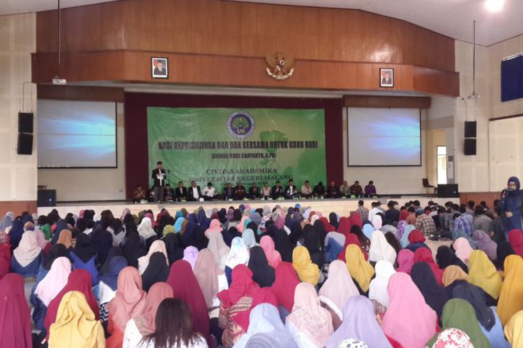 Kampus Tempat Alm Guru Budi Gelar Doa Bersama