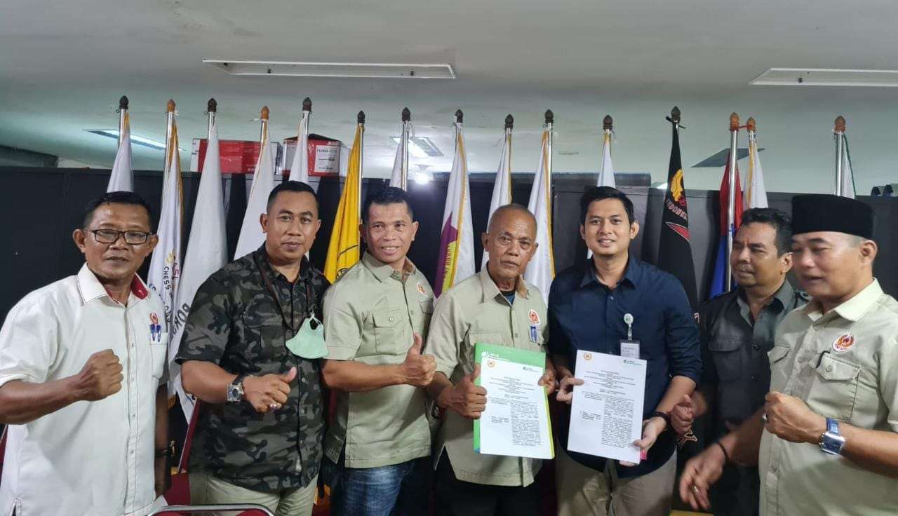 Beri Perlindungan Untuk Atlet Bertanding di Porprov Riau, KONI Siak Jalin Kerjasama Dengan BPJamsostek