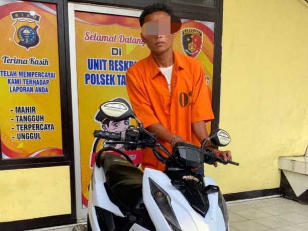 Nekat Curi Motor Siang Hari di Kampar, Warga Pekanbaru Diamankan Polisi